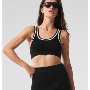 ALO Yoga Black and White Sports Bra